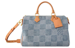 LOUIS VUITTON Speedy 40 Bandouliere Damier Denim 3D Blue Denim