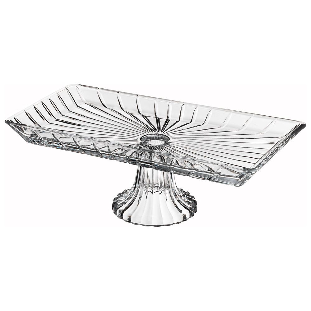 БЛЮДО НА НОЖКЕ ПРЯМОУГОЛЬНОЕ 33Х16Х12 СМ