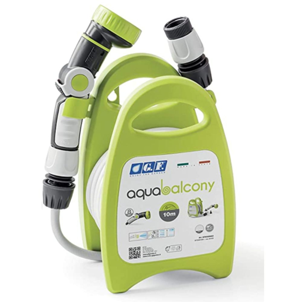 Катушка для шланга GF GF80285852 AQUABALCONY механическая настенная в комплекте со шлангом 8 мм 10 м | GF