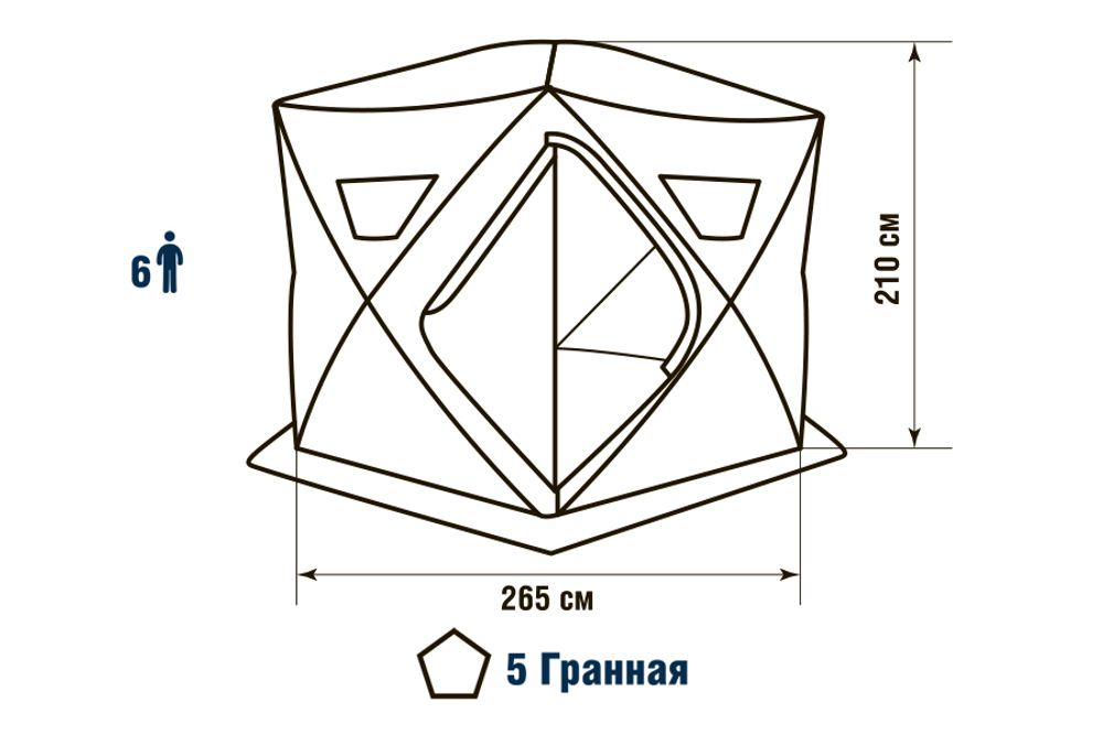 Палатка HIGASHI Winter Camo Penta Pro