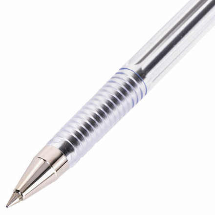 Ручка шариковая MunHwa "Option" синяя, 0,5мм, штрих-код