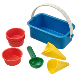 IKEA SANDIG  (ИКЕА САНДИГ)  -  Набор для песочного мороженого, 10 шт, разноцветный