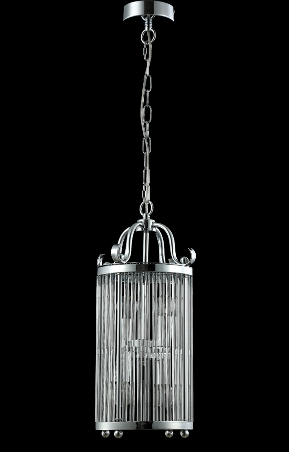 Светильник подвесной Crystal Lux TADEO SP4 D200 CHROME/TRANSPARENTE