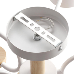 8231/6C COMFI LN26 336 белый, металл/дерево/пластик Светильник потолочный LED GX53 6*9W 220V RONDO