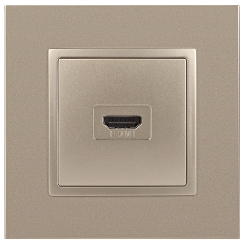 14-3114-04 ЭРА Розетка HDMI, IP20, Эра Elegance, шампань | Elegance Шампань