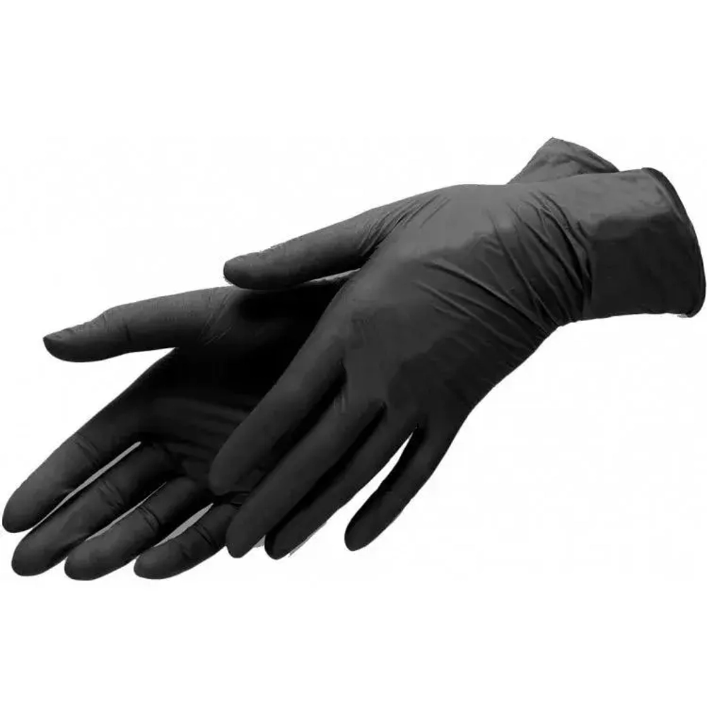 Перчатки нитриловые Klever XS, черные, 100 пар, 200 шт.