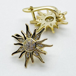 Ювелирные швензы с позолотой, размер 18*17 мм, цена за пару