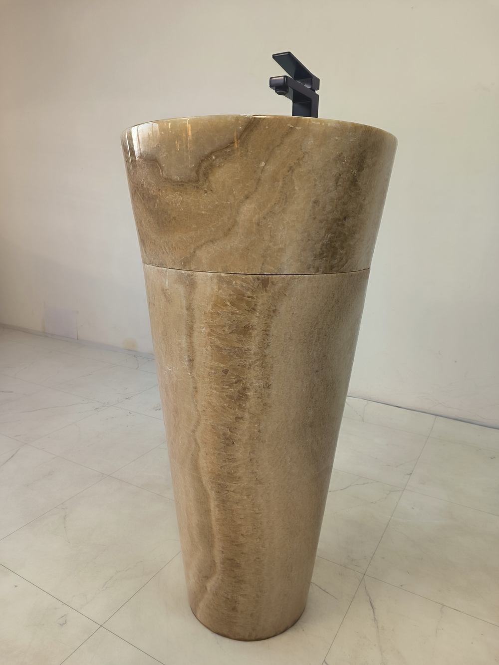 Раковина напольная из оникса Sunset ON-61352 (45*45*90)