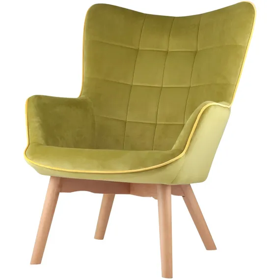 Кресло Contour, оливковый велюр