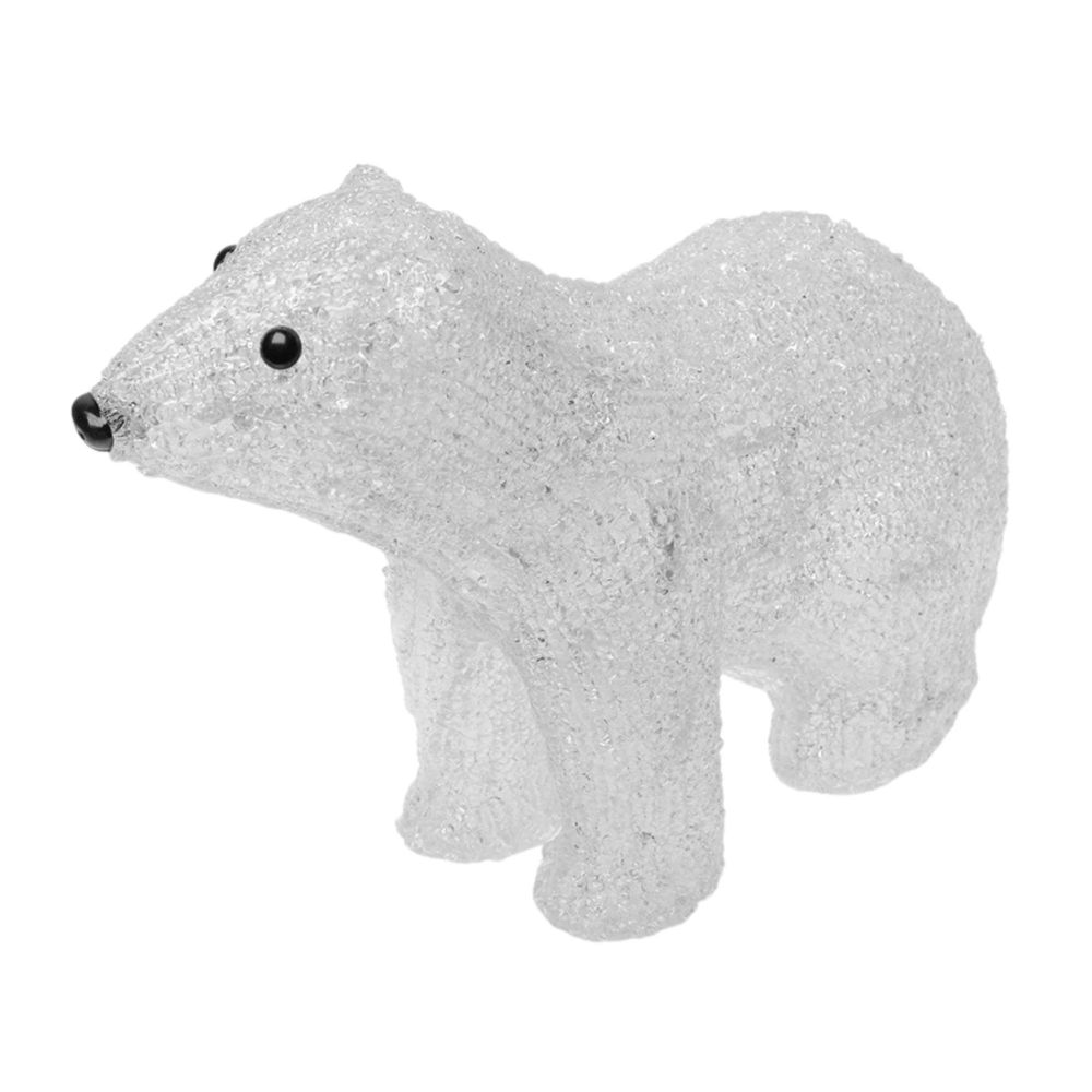 ULD-M3125-040-STA WHITE IP20 WHITE BEAR-4 Фигура светодиодная Белый медведь-4. 32x25см. 40 светодиодов. Белый свет. Провод прозрачный. TM Uniel