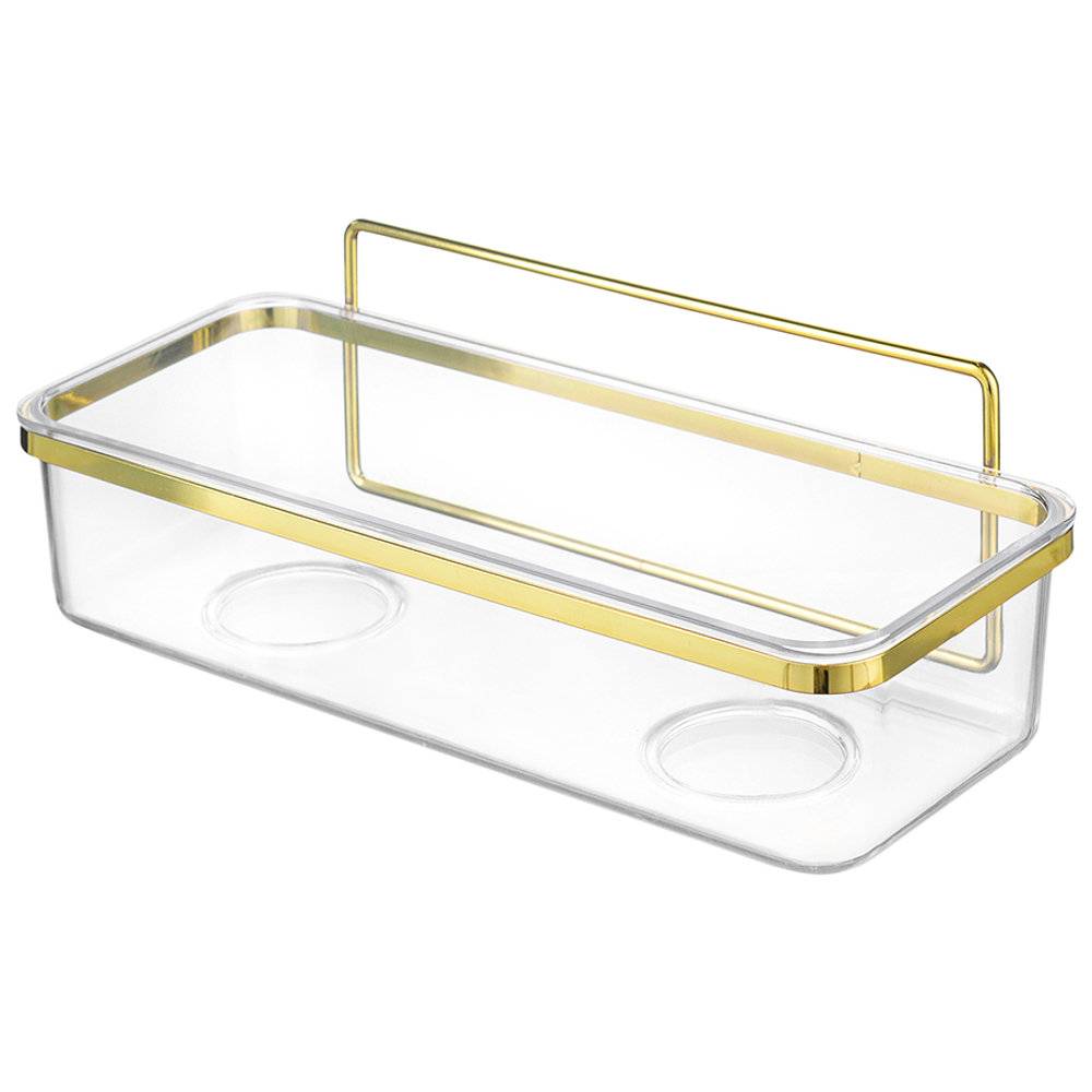 Полка для душа настенная Bergenson Bjorn Siv золотистая