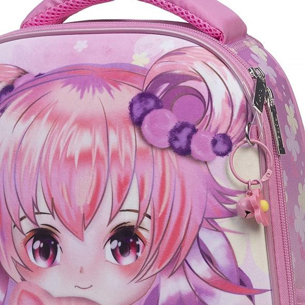 Рюкзак 35х27х13см 1 отделение 2 кармана "Аниме с котиком" (Хатбер)