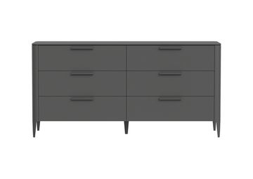 Комод Type 6 ящиков ширина 170 см (темно-серый)