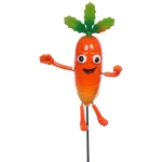 Фигура на спице «Веселая морковка» 60см (фигурка 14 см)