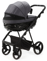 Детская коляска Adamex Quantum 3 в 1 Q-TK66 (Т.СЕРЫЙ)