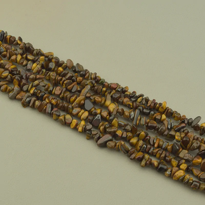 Нитка Тигровый глаз 80 см. (Без замка)