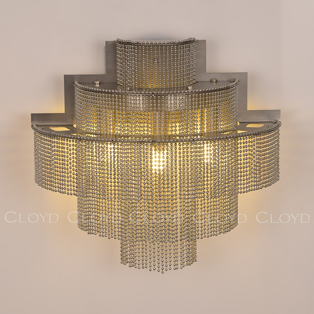 Бра Cloyd ONASSIS W3 / выс. 27 см - хром (арт.20371)