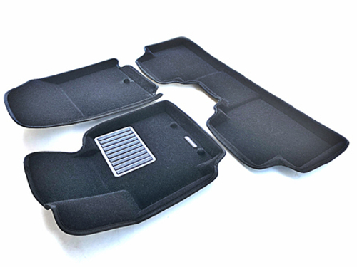 Коврики салона для KIA Soul (2013-2018) Euromat 3D Business черные. Арт. EMC3D-002926