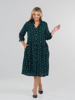 Платье 1329 темно-зеленый Novita (Акция)