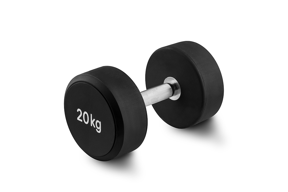 Гантельный ряд. Гантели круглые PU. 2,5-25 кг
