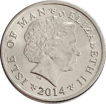 10 пенсов 2014 Остров Мэн