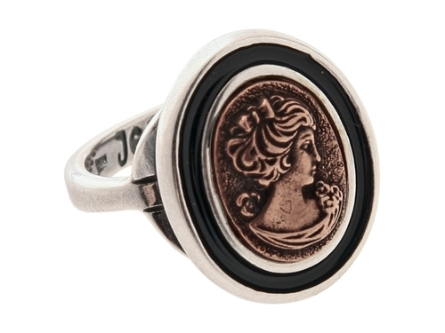 "Алевтина" кольцо в медном покрытии из коллекции "Пальмира" от Jenavi