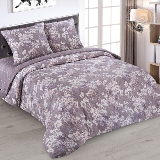 Двуспальный с европростынёй комплект постельного белья Реприза DE LUXE поплин наволочки 70x70 см