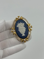Брошь Wedgwood синяя