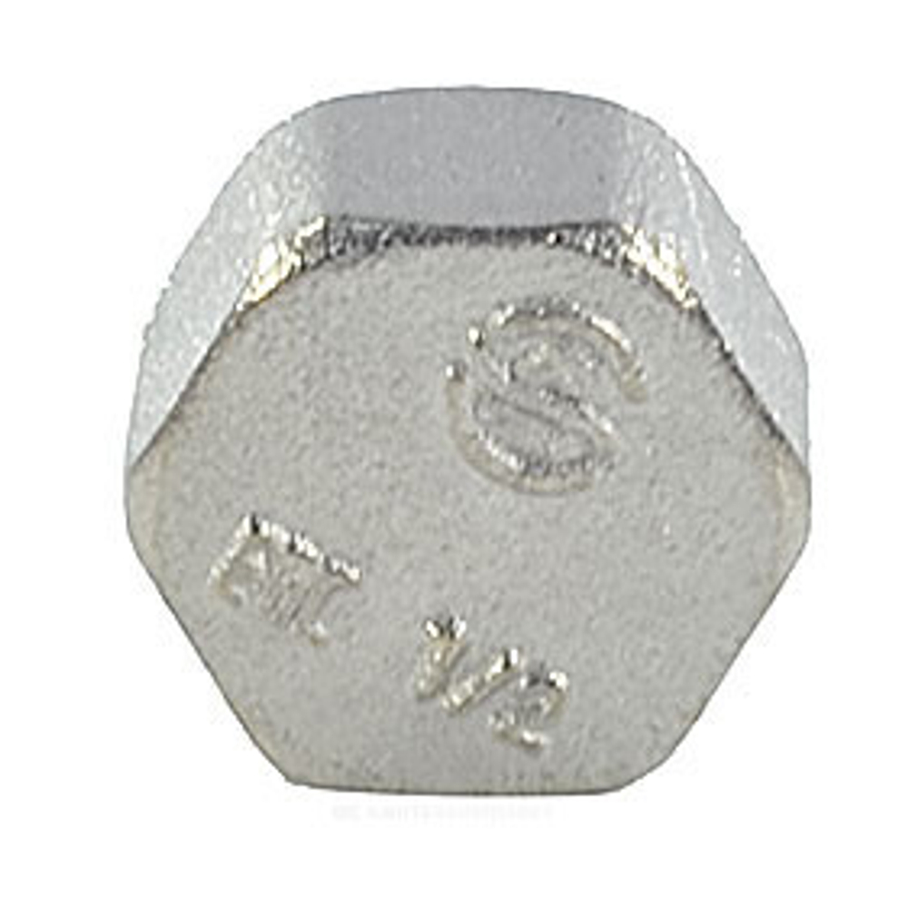 Заглушка латунь никель Ду 20 (3/4") ВР 9016 ГОСТ 32585-2013 Aquasfera 9016-02