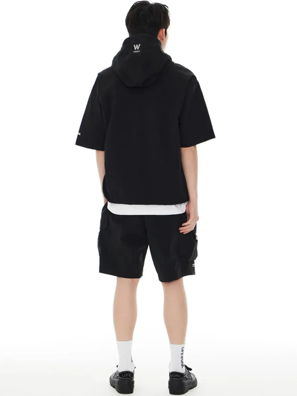 Шорты нейлоновые карго с завязками