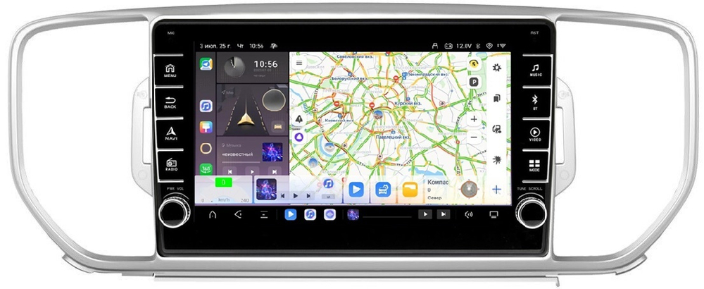 Магнитола для KIA Sportage 2016-2018 - Carmedia OL-9733 (кнопки и крутилки) Android 13, TS20, 6+128Гб, CarPlay, 4G SIM-слот