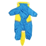 Дождевик для крупных пород собак «KOMFORT»,, цвет жёлто - голубой, р 6XL