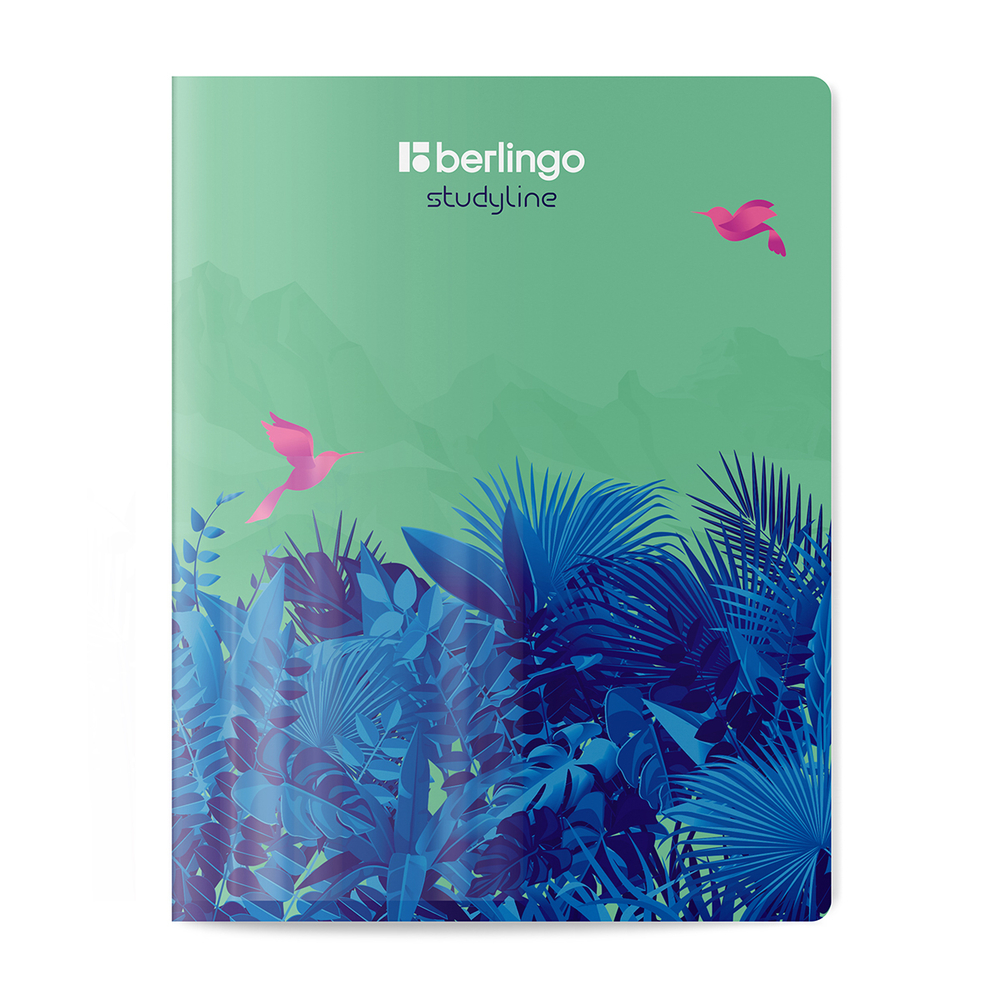 Тетрадь 48л., A5, клетка Berlingo "Flower Art", 80г/м2, софт-тач, ассорти CBs_48S20