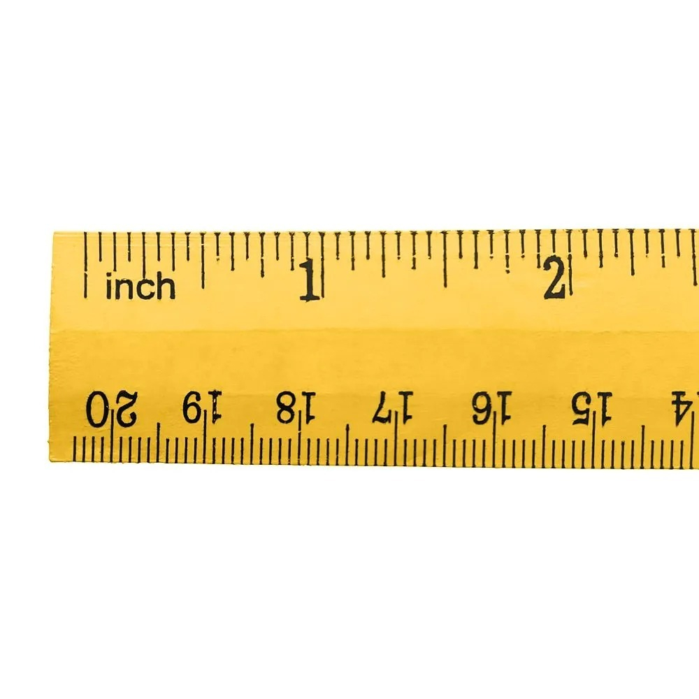 Набор деревянных линеек для измерения 20 см, 2 шт, MC-Basir, измерительная (чертежная) линейка с делениями длиной 200 мм