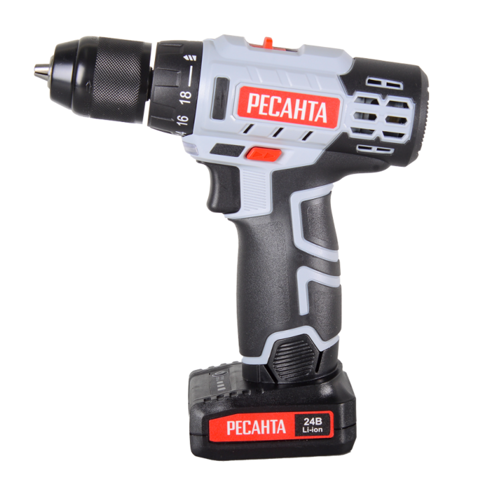 Дрель-шуруповерт аккумуляторная Ресанта ДА-24-2ЛК
