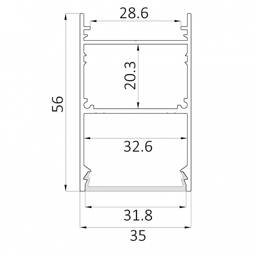 Накладной светильник 6063 LINE 3556 0412603