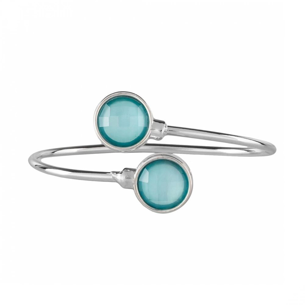 Браслет Possebon Pearl Blue Sky Agate C9331.21 B/S