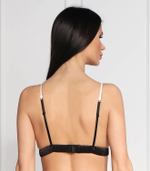 сатиновый бюстгальтер bi-colour satin triangle Karl Lagerfeld - черный(230W2121)