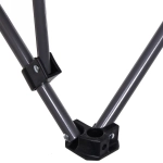 Кресло складное с подлокотниками до 120кг 85*88*53см серое