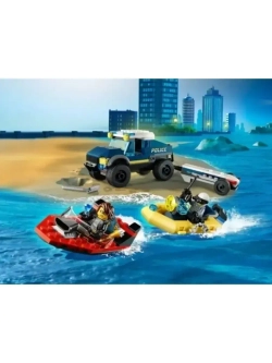 Конструктор Сити Полицейская лодка 178 деталей 11618