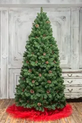 Искусственная елка Снежная королева зеленая 300 см., мягкая хвоя, ЕлкиТорг (32300)