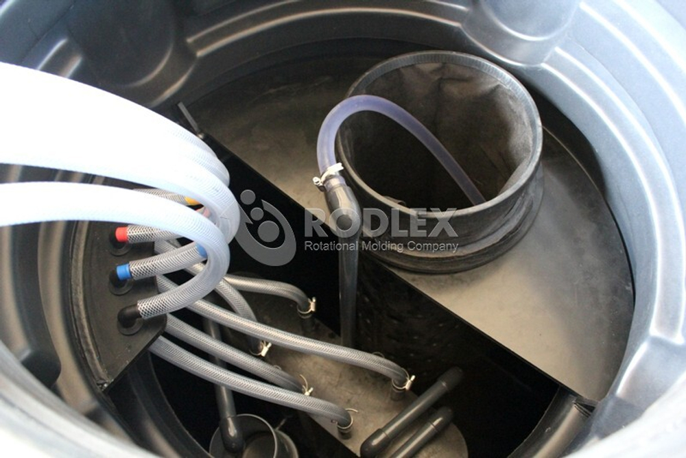 Станция биологической очистки BioBox Aero 5 Родлекс 2000 л./ 1250 л. в сутки / 5 чел. / самотечный сброс / компрессорный аэрация (2140x1160x1710см;122кг;) - арт.559790