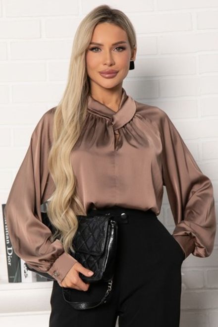 Блуза Элеонора (коричневая) Б14927-30М LT Collection