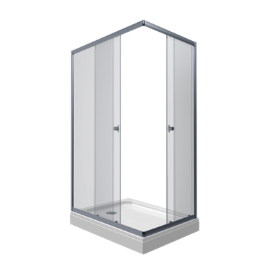 ДО "Вента-Хром" 100х80, прямоуг. низ. подд. (2 места+сифонD90мм)