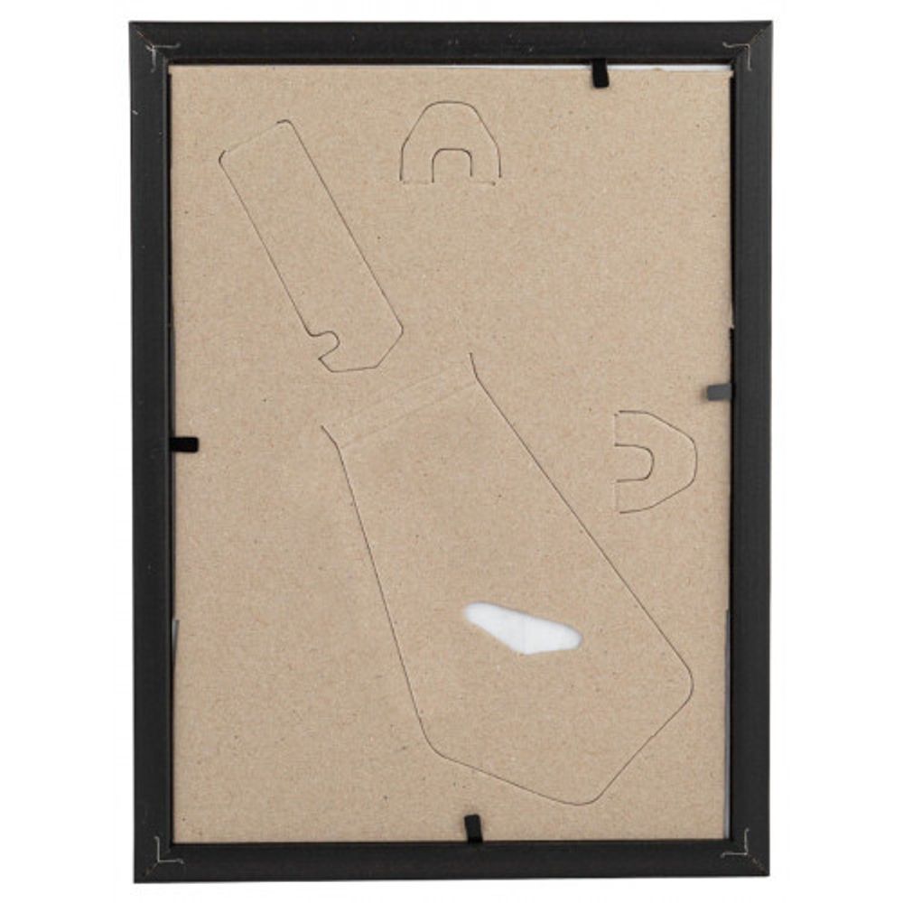 Фоторамка Image Art Радуга 10х15 пластиковая со стеклом чёрный | Image Art