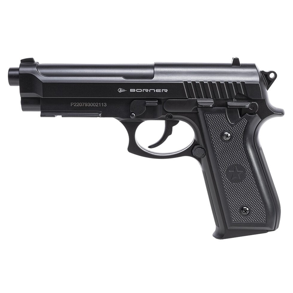 Пистолет пневматический Borner 92 (Beretta 92), кал. 4,5 мм
