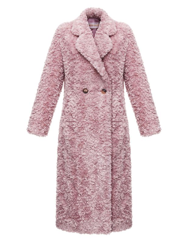 Шуба из натуральной шерсти под каракульчу