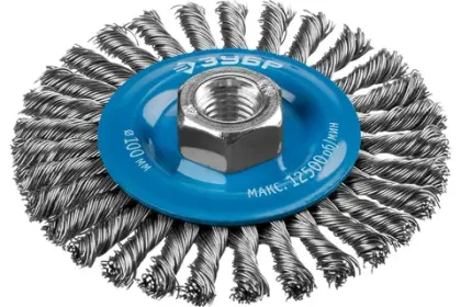 С ворсом из витой проволоки