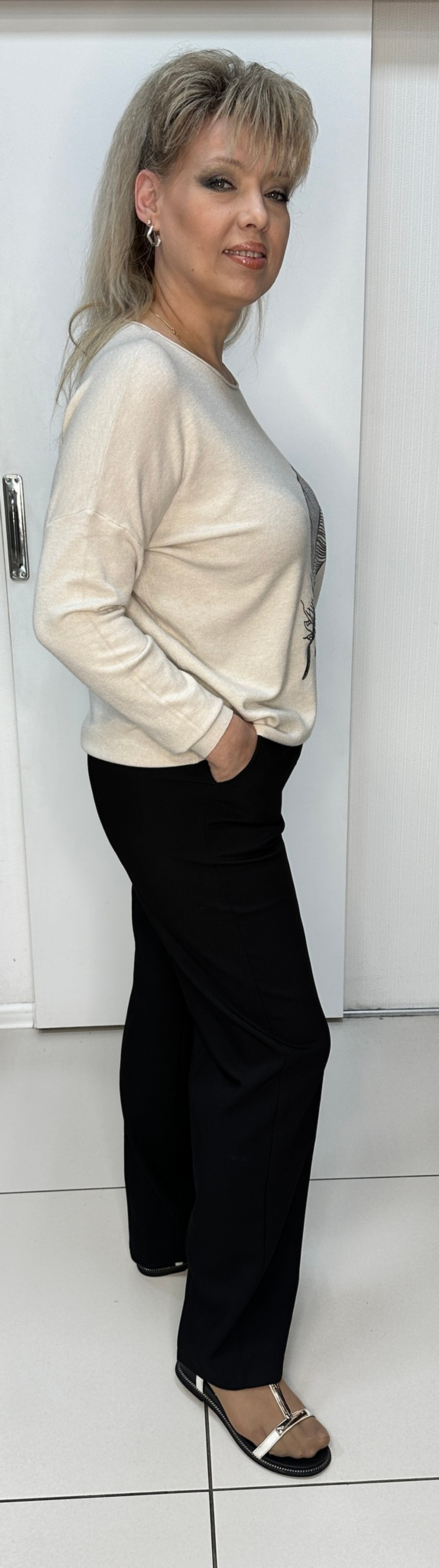 Черные классические прямые брюки