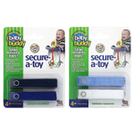 Baby Buddy, Secure-A-Toy, для детей от 4 месяцев, черный / темно-синий и голубой / белый, 4 ремешка